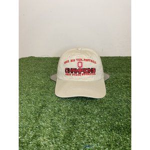 Vintage Headmaster Ohio State Buckeyes 2002 Big Ten Champions strapback hat tan